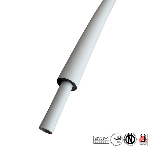 Composite pipe PE-RT HT/HTS with thermal insulation