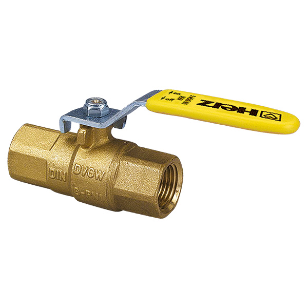Ball valve with sheet steel lever, PN 1
