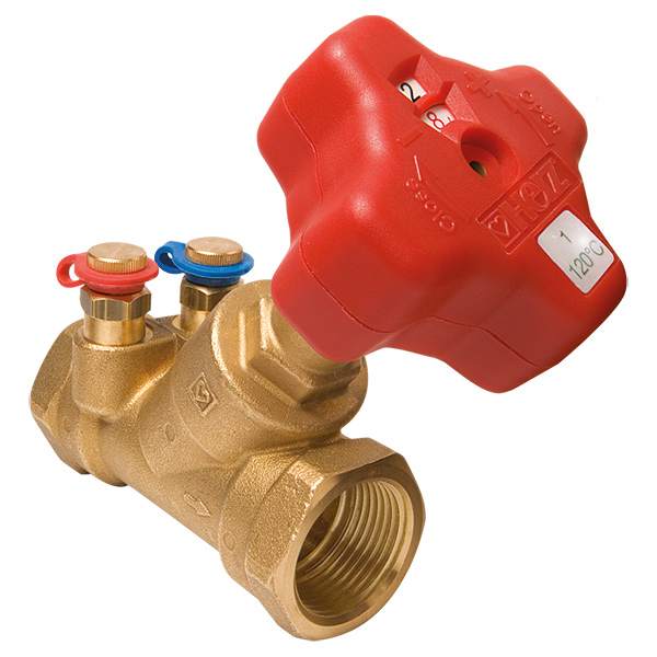 HERZ commissioning valve with integral orifice