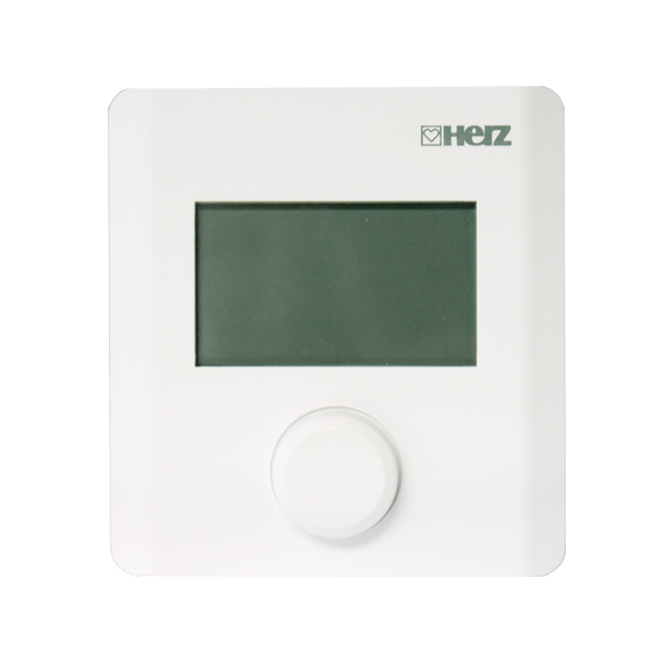 Electronic room thermostat with display