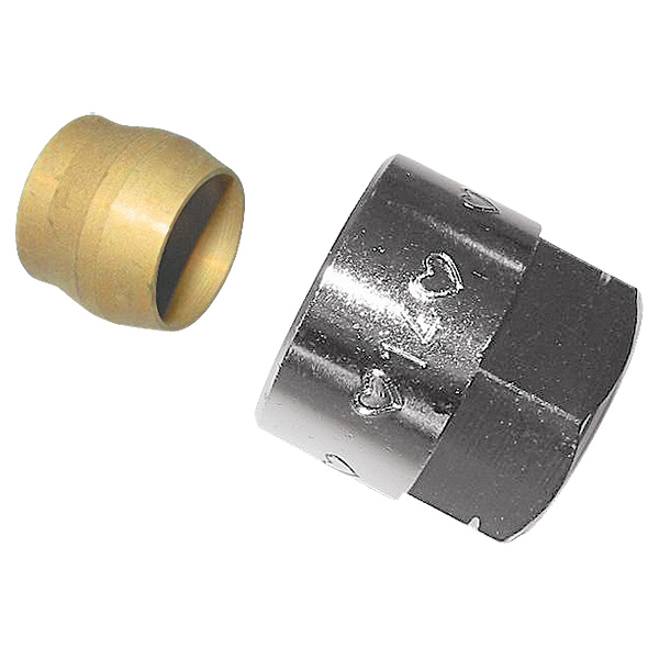 Compression adapter, metallic seal