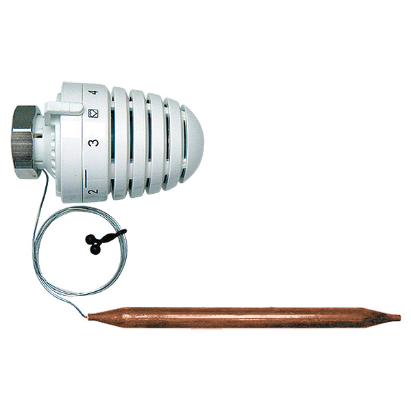 HERZ-Thermostatkopf mit Anlege- bzw. Tauchfühler M28 x 1,5