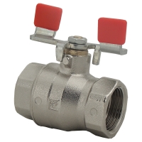Ball valve with T-handle (sheet steel galvanised), PN 25