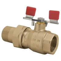 Ball valve with T-handle (sheet steel galvanised), <br> PN 25