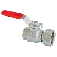 Ball valves with freely-rotating nut