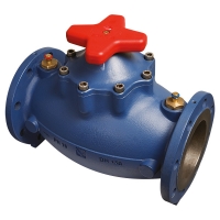 Commissioning valve with differential pressure measurement