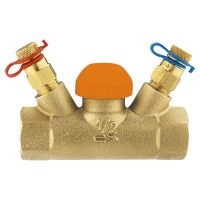 Thermostatic control valve TS-98-V, straight body with test points, Rp (female thread)