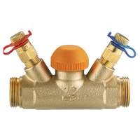 Термостатический регулирующий клапан TS-98-V, с прямым шпинделем, с встроенными измерительными клапанами, G (наружная резьба)