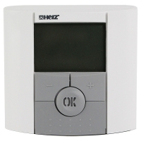 Electronic room temperature controller for 2-point-control with timer
