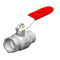 Ball valve with lever handle (sheet steel galvanised), PN 25