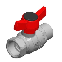 Ball valve with T-handle (silumin), PN 25