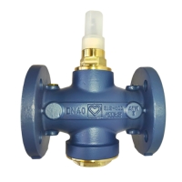 HERZ Two-way valve, pressure relieved, in flanged design, for district heating