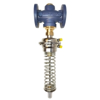 Differential pressure controller in flanged design, for district heating - 150 kPa