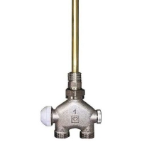 HERZ-VUA-40 four-port valve - straight model for one-pipe systems
