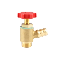 Draining valve with handle