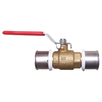 Ball valves with press connection