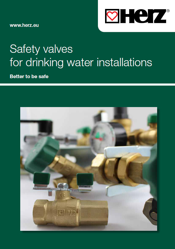 Safety valves for drinking water installations