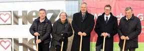 Groundbreaking ceremony of the new logistic center in Günselsdorf