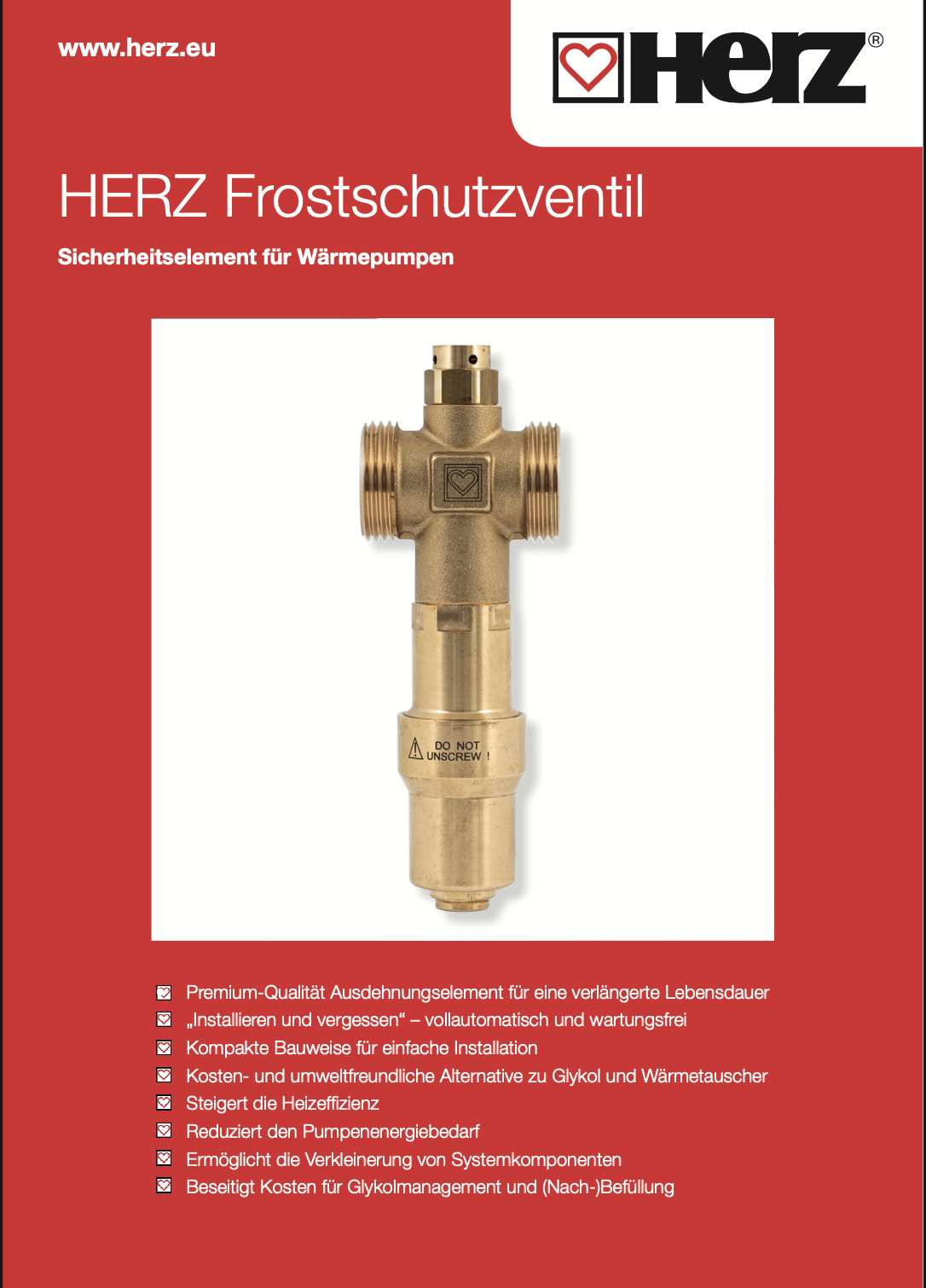 HERZ Frostschutzventil